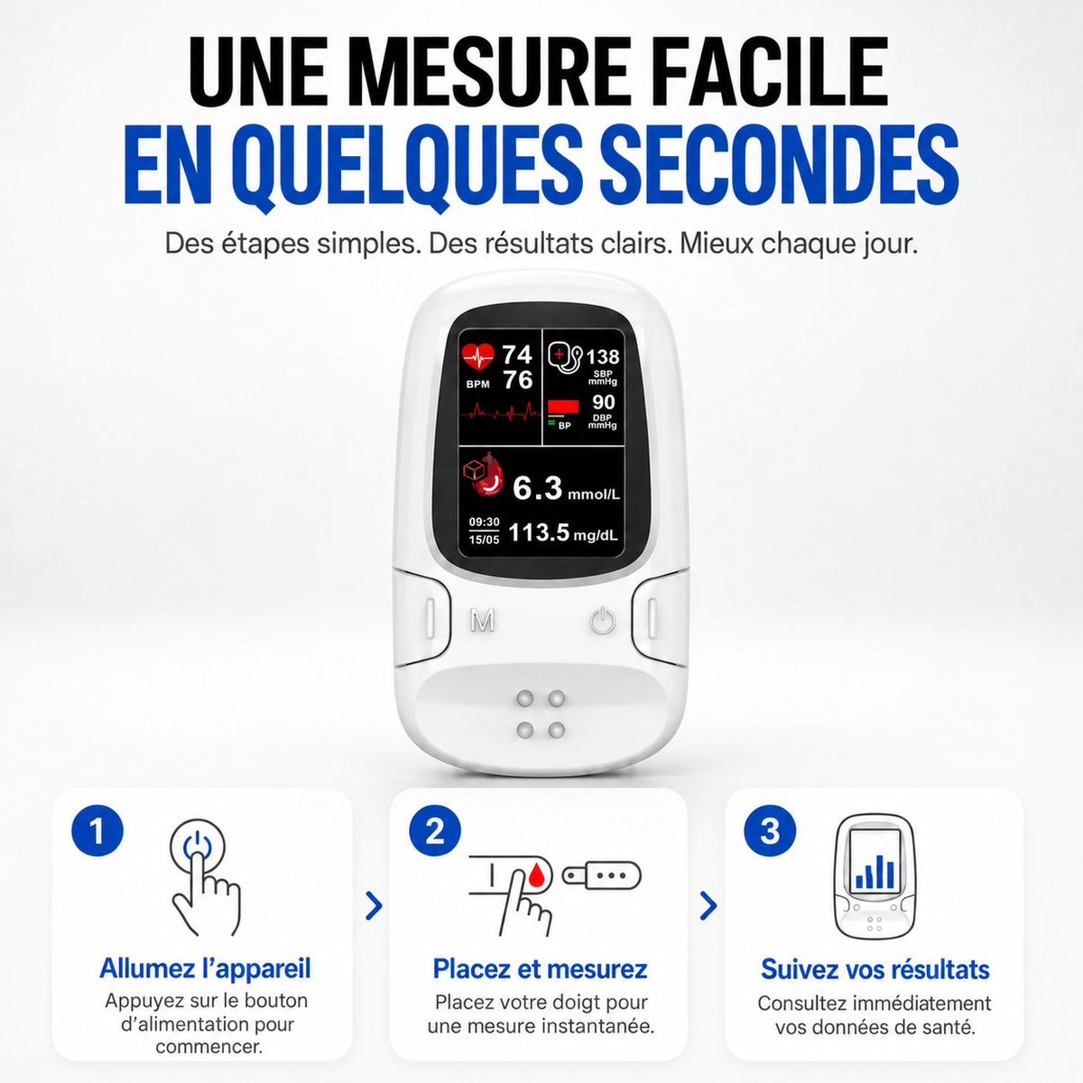 Dispositif de surveillance de santé multifonctionnel