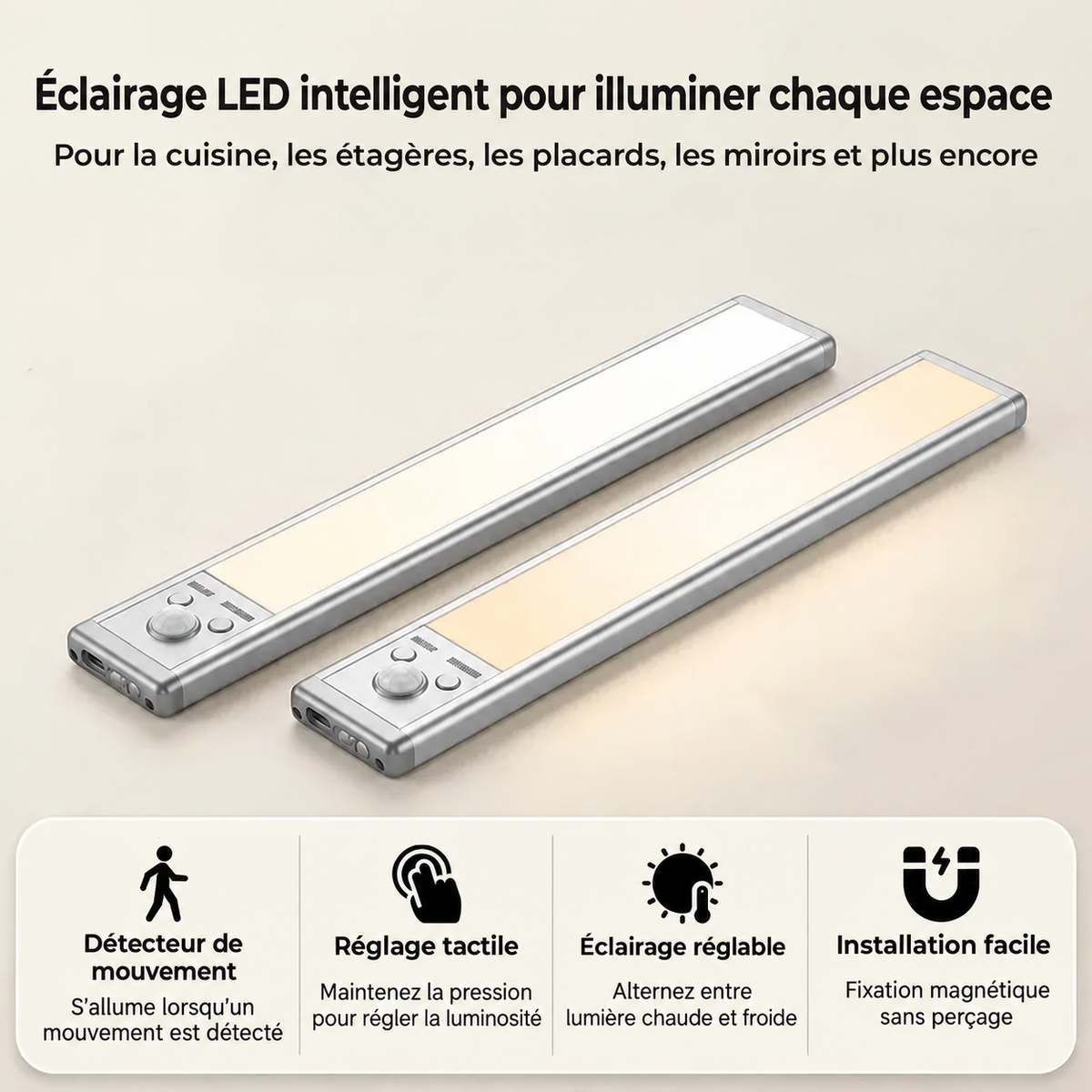 MAISON NOVELIA LAMPE INTELLIGENTE PRO - LOT DE 2