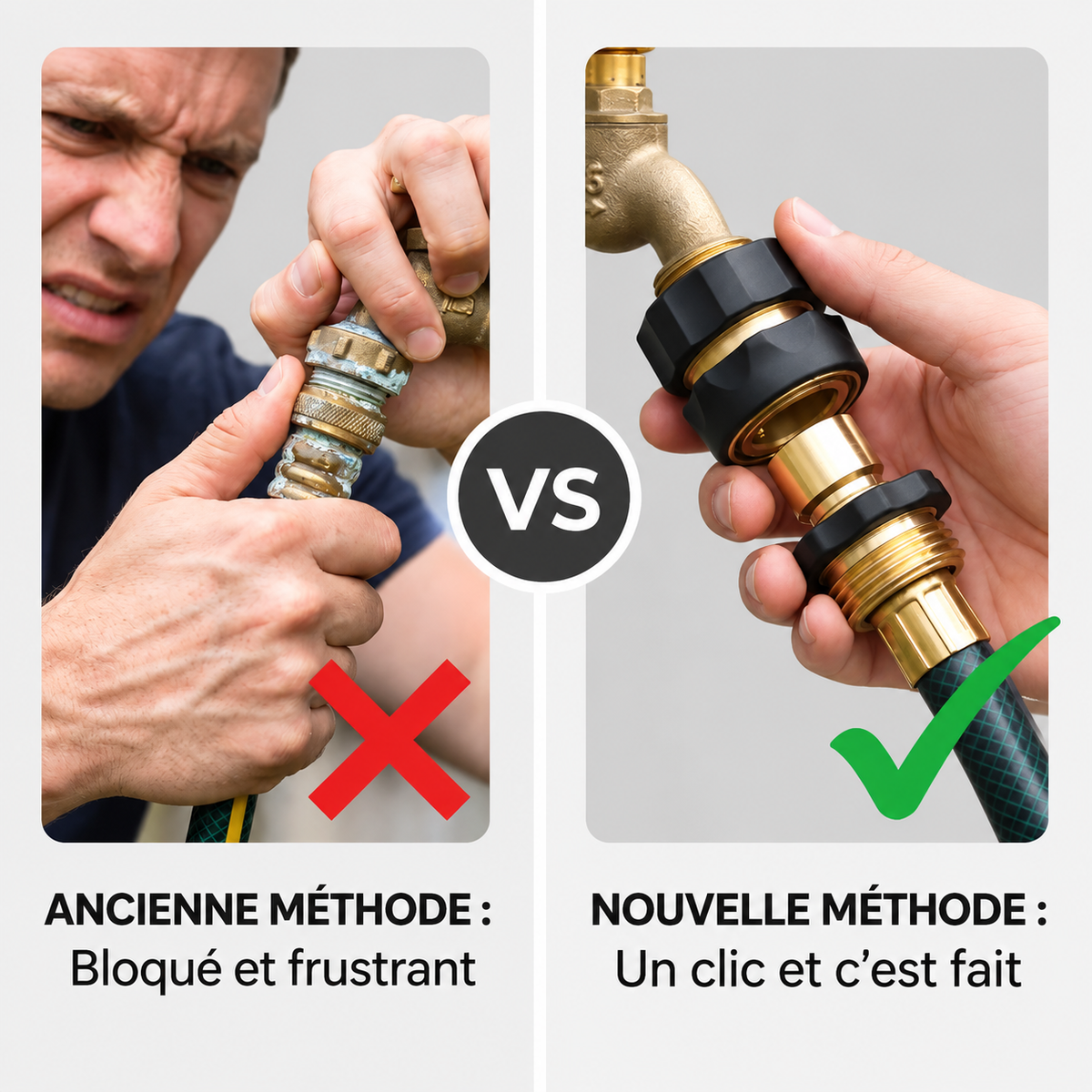 Raccord de tuyau d’arrosage Maison Novelia Quick Connect Pro