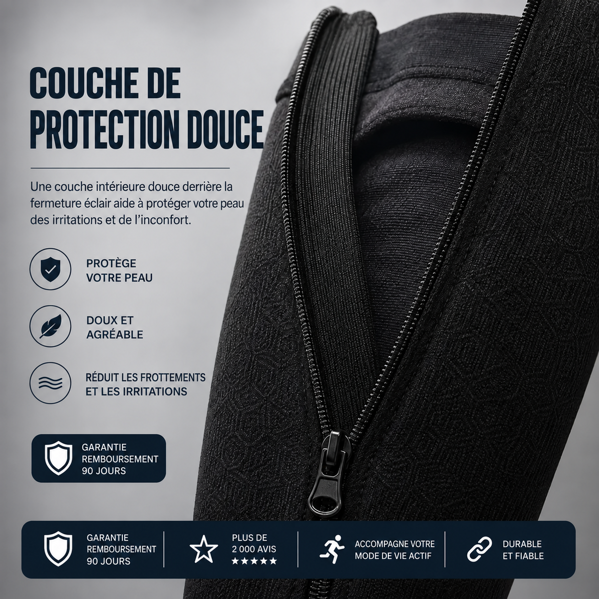 Lévia™ — Chaussettes de Compression Zippées